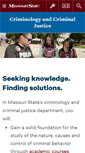 Mobile Screenshot of criminology.missouristate.edu