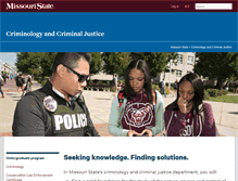 Tablet Screenshot of criminology.missouristate.edu