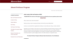 Desktop Screenshot of absentprof.missouristate.edu