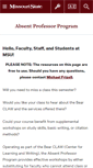 Mobile Screenshot of absentprof.missouristate.edu