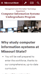 Mobile Screenshot of cis.missouristate.edu