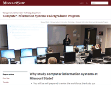 Tablet Screenshot of cis.missouristate.edu