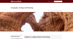 Desktop Screenshot of geosciences.missouristate.edu