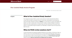 Desktop Screenshot of pass.missouristate.edu