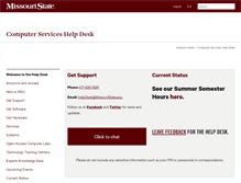 Tablet Screenshot of helpdesk.missouristate.edu