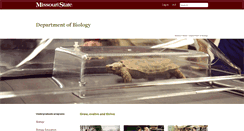 Desktop Screenshot of biology.missouristate.edu