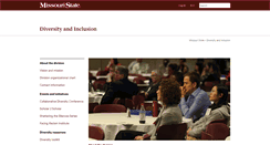 Desktop Screenshot of diversity.missouristate.edu