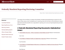 Tablet Screenshot of federallymandated.missouristate.edu