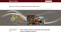 Desktop Screenshot of physics.missouristate.edu