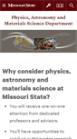 Mobile Screenshot of physics.missouristate.edu