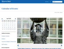Tablet Screenshot of calendar.wp.missouristate.edu
