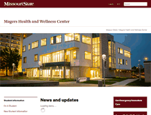 Tablet Screenshot of health.missouristate.edu