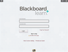 Tablet Screenshot of blackboard.missouristate.edu