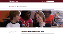 Desktop Screenshot of communication.missouristate.edu
