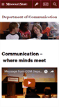 Mobile Screenshot of communication.missouristate.edu