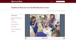 Desktop Screenshot of ahec.missouristate.edu