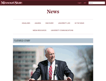 Tablet Screenshot of news.missouristate.edu