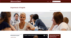 Desktop Screenshot of english.missouristate.edu