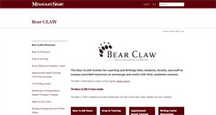 Desktop Screenshot of bearclaw.missouristate.edu