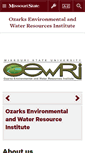 Mobile Screenshot of oewri.missouristate.edu