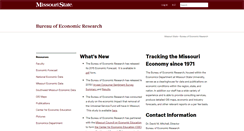 Desktop Screenshot of economicresearch.missouristate.edu