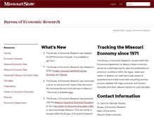 Tablet Screenshot of economicresearch.missouristate.edu
