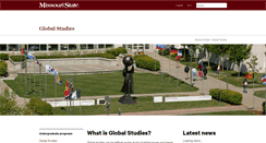 Desktop Screenshot of globalstudies.missouristate.edu