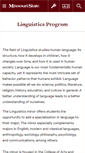 Mobile Screenshot of linguistics.missouristate.edu