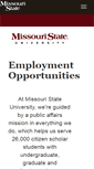 Mobile Screenshot of jobs.missouristate.edu