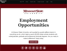 Tablet Screenshot of jobs.missouristate.edu