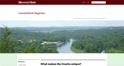 Desktop Screenshot of ozarkswatch.missouristate.edu