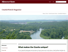 Tablet Screenshot of ozarkswatch.missouristate.edu