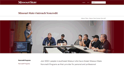 Desktop Screenshot of noncredit.missouristate.edu