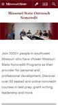 Mobile Screenshot of noncredit.missouristate.edu