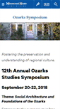 Mobile Screenshot of ozarksymposium.wp.missouristate.edu