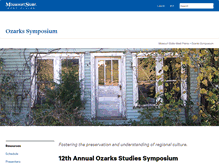 Tablet Screenshot of ozarksymposium.wp.missouristate.edu
